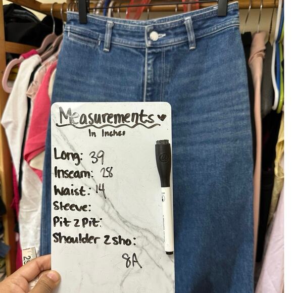 Simon Miller‎ Wide Leg Jeans Womens Size 29 Denim Zip Fly - Picture 6 of 16